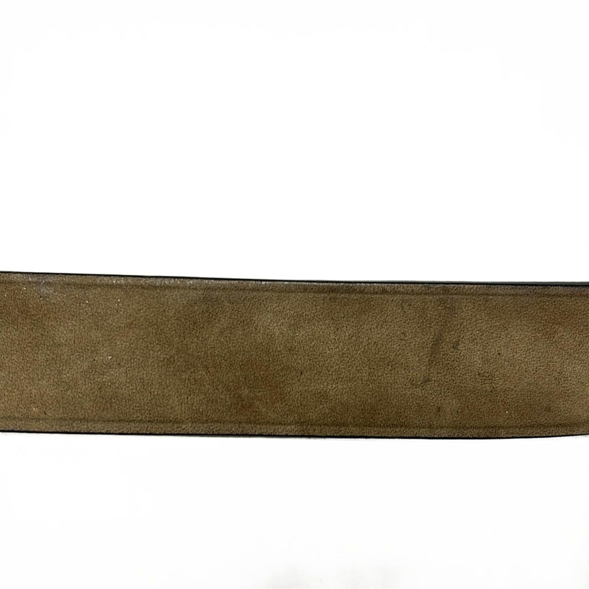 Gucci Belt Dark Brown Gold Double Leather X — view 8