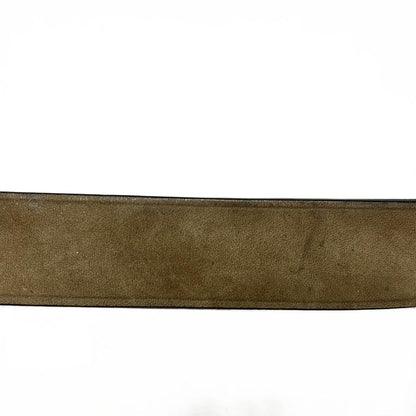Gucci Belt Dark Brown Gold Double Leather X — view 8