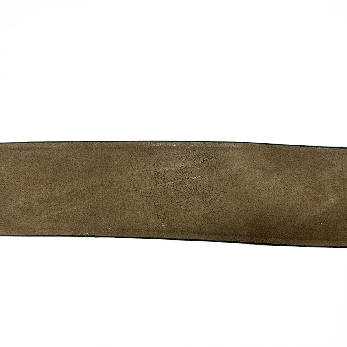 Gucci Belt Dark Brown Gold Double Leather X — view 6