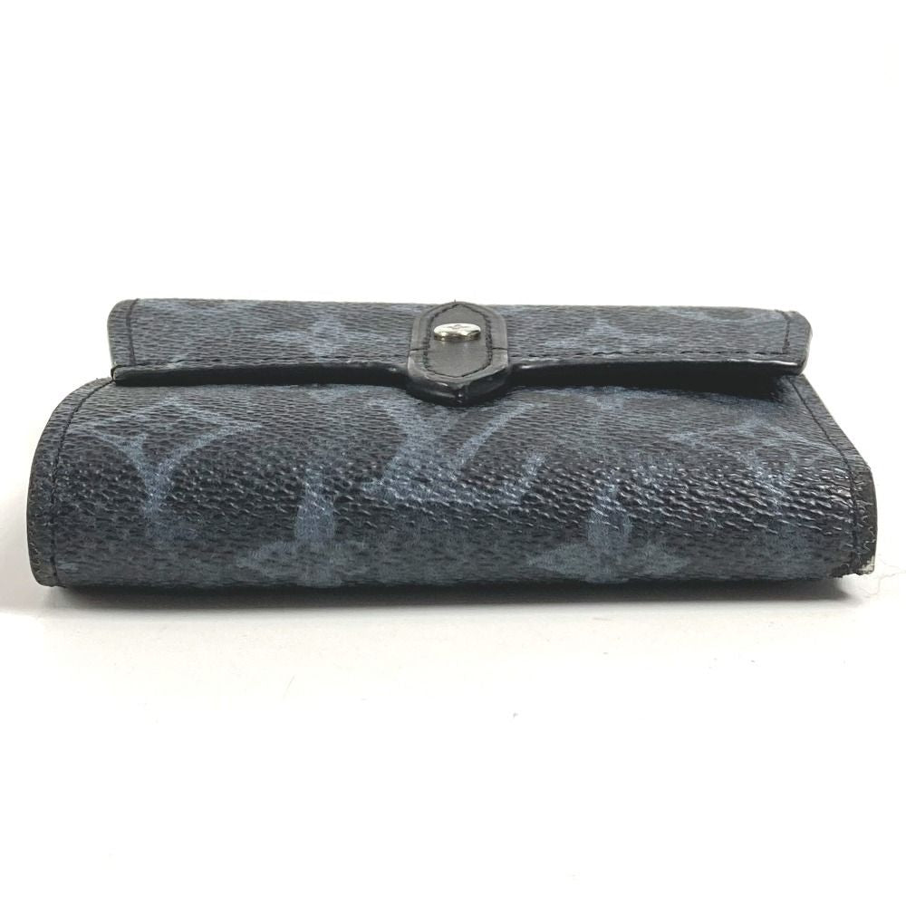 Louis Vuitton Trifold Wallet Organizer Duposh Leather Navy — view 6