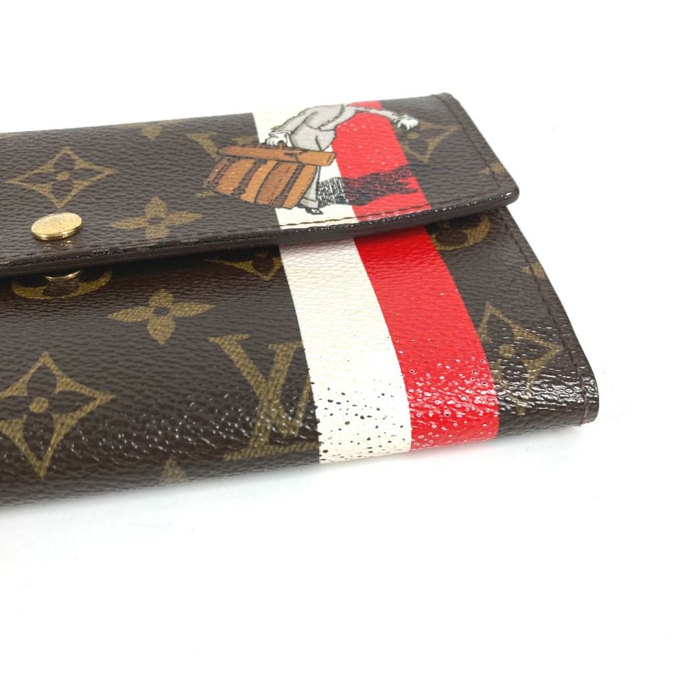 Louis Vuitton Wallet Portefeuille Sarah Monogram Brown Red — view 5