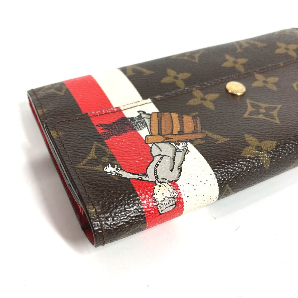 Louis Vuitton Wallet Portefeuille Sarah Monogram Brown Red — view 3