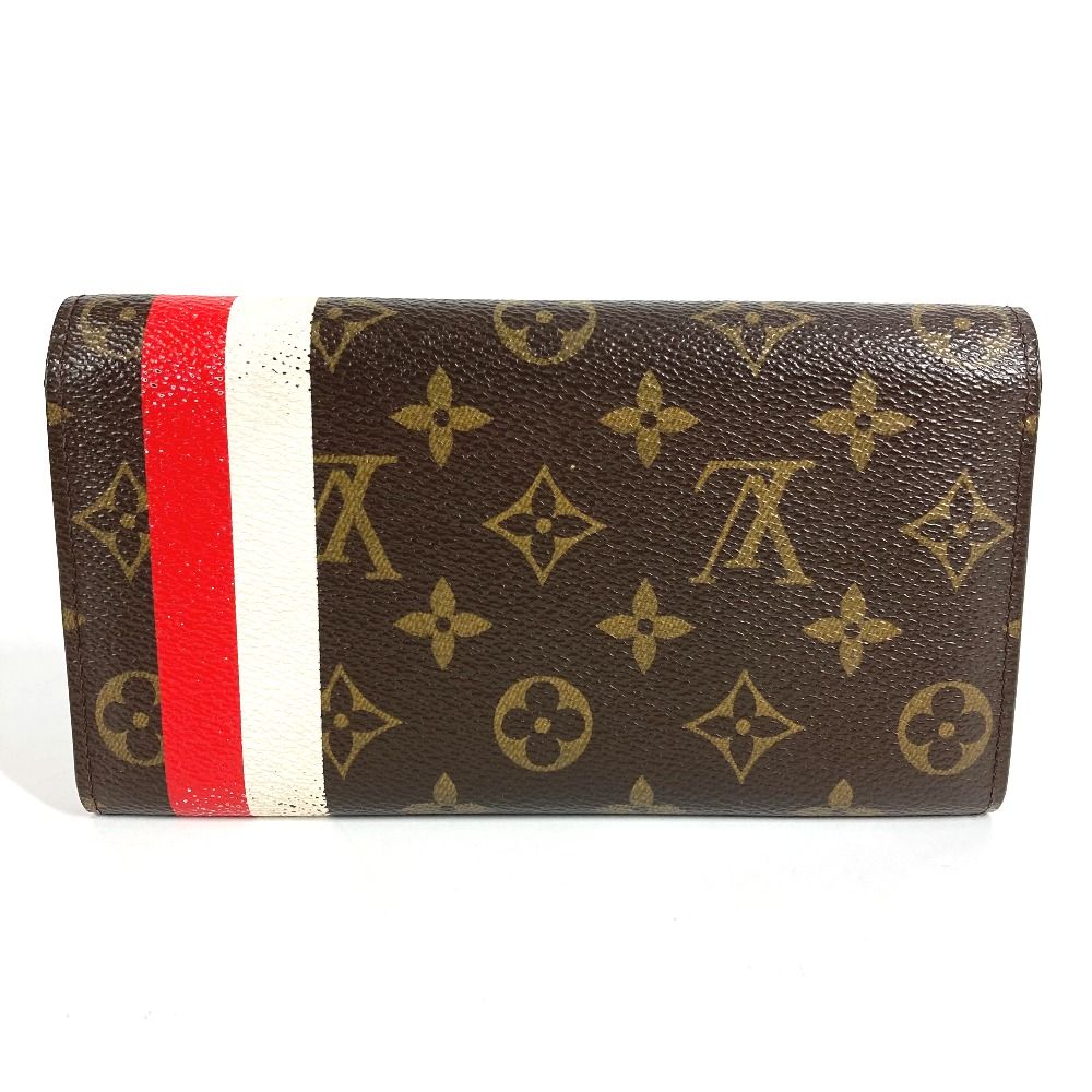 Louis Vuitton Wallet Portefeuille Sarah Monogram Brown Red — view 2