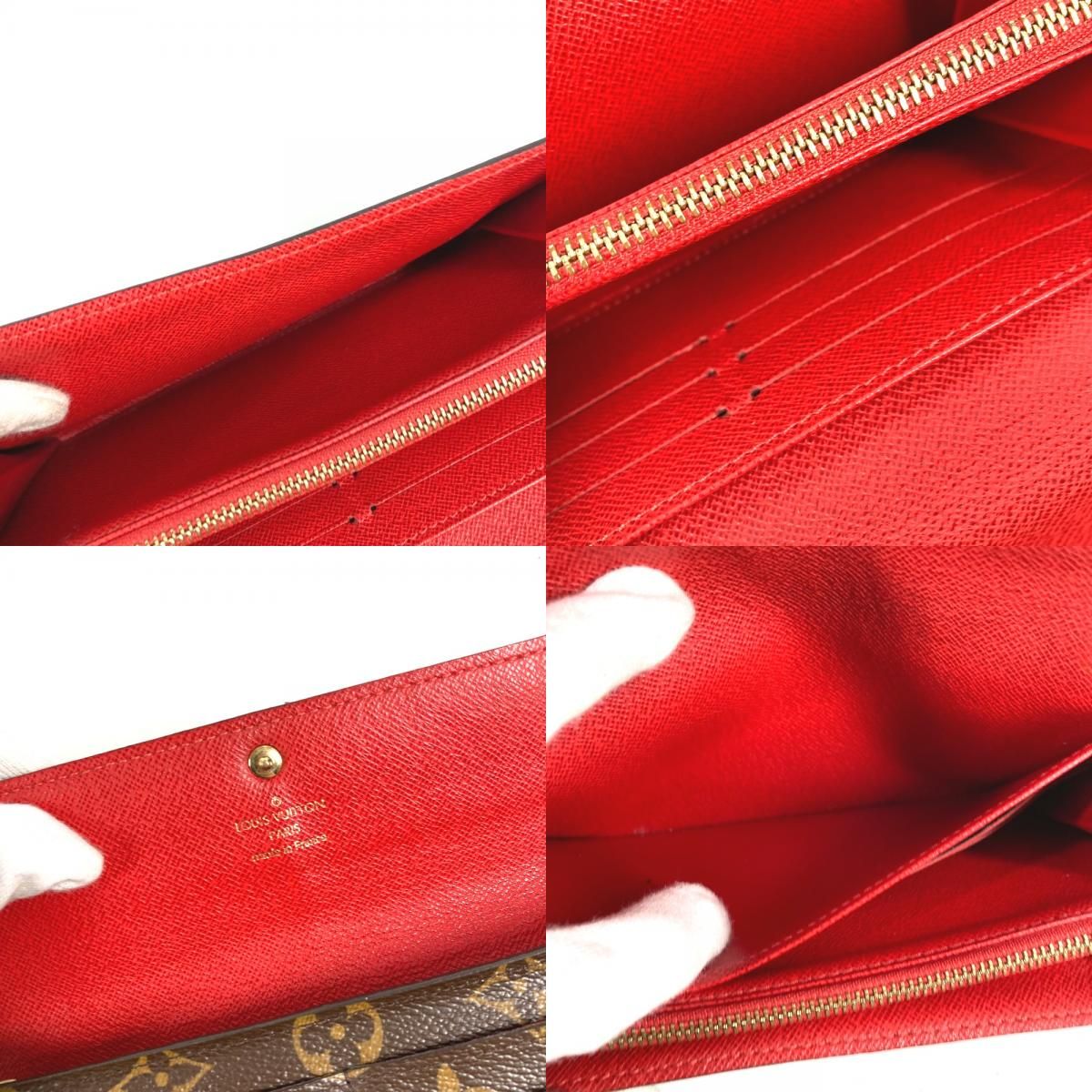 Louis Vuitton Wallet Portefeuille Sarah Monogram Brown Red — view 9