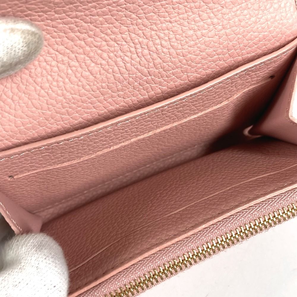 Louis Vuitton Bifold Wallet Porte Monnaie Rosalie Monogram Rose Pudol Pink — view 8