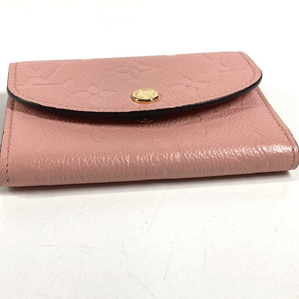 Louis Vuitton Bifold Wallet Porte Monnaie Rosalie Monogram Rose Pudol Pink — view 4