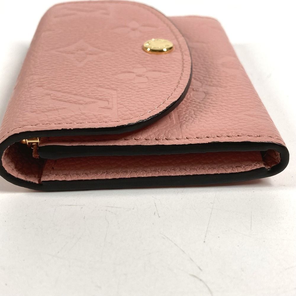 Louis Vuitton Bifold Wallet Porte Monnaie Rosalie Monogram Rose Pudol Pink — view 3