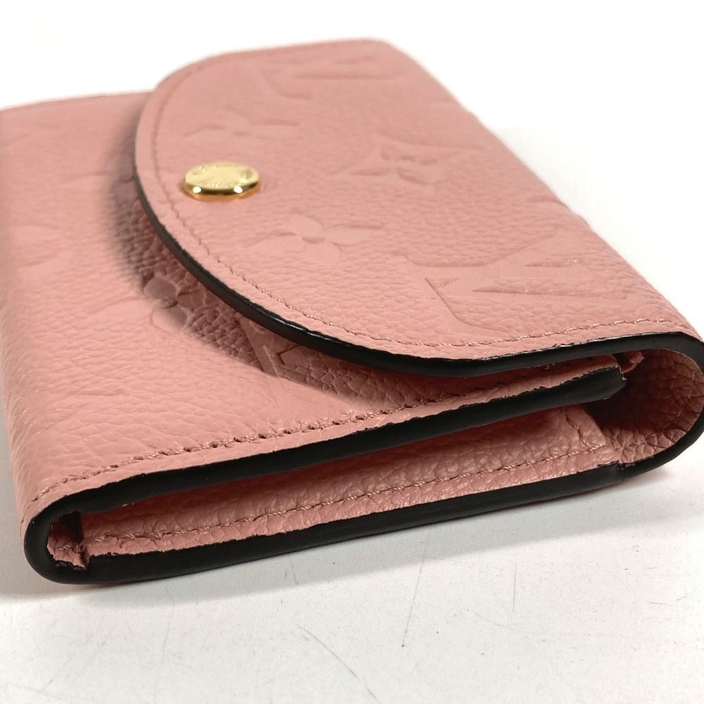 Louis Vuitton Bifold Wallet Porte Monnaie Rosalie Monogram Rose Pudol Pink — view 5
