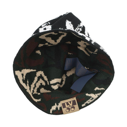 Louis Vuitton Knit Hat Beanie LV Fit Black White Green — view 4