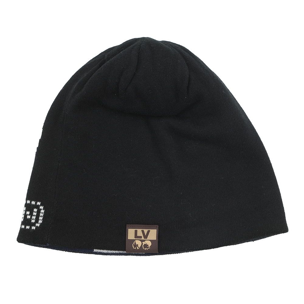 Louis Vuitton Knit Hat Beanie LV Fit Black White Blue — view 3