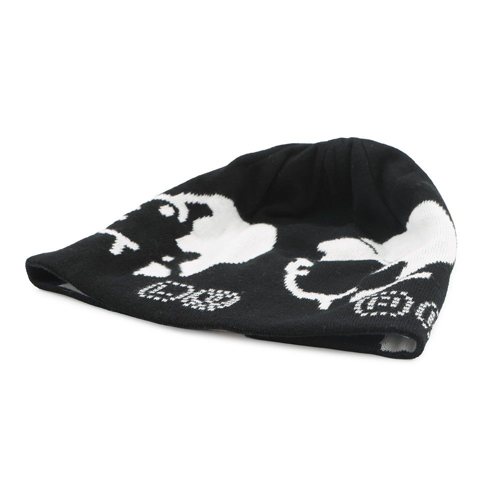 Louis Vuitton Knit Hat Beanie LV Fit Black White Blue — view 2