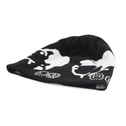 Louis Vuitton Knit Hat Beanie LV Fit Black White Blue — view 2