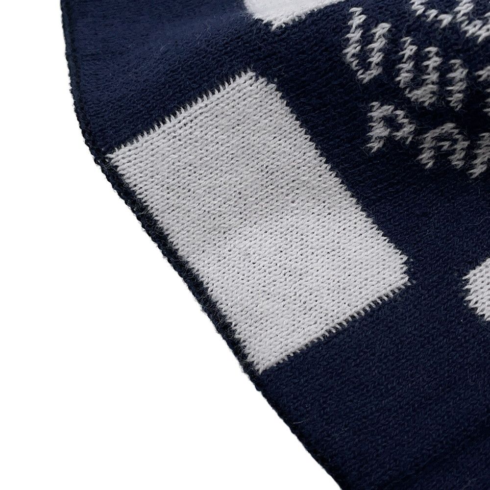 Louis Vuitton Knit Hat Beanie LV Fit Black White Blue — view 6