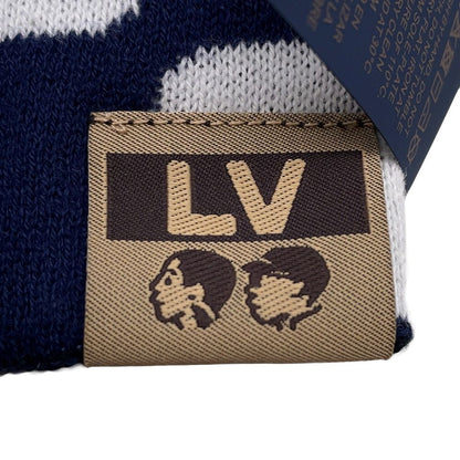 Louis Vuitton Knit Hat Beanie LV Fit Black White Blue — view 7