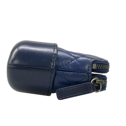 Chanel Wallet Gabriel Chain Clutch Quilted Navy Leather — view 8