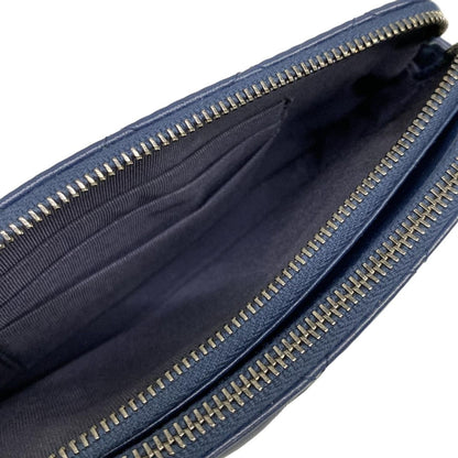 Chanel Wallet Gabriel Chain Clutch Quilted Navy Leather — view 3
