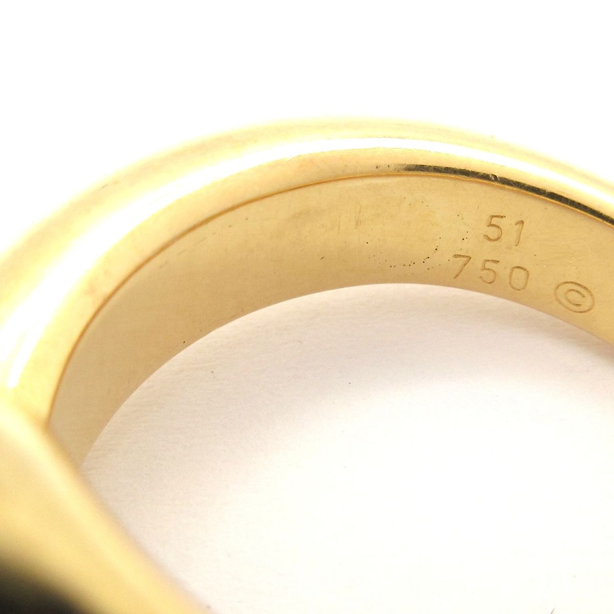 Cartier Ring 51 Ellipse Dedicated 18K Yellow Gold Sapphire — view 7
