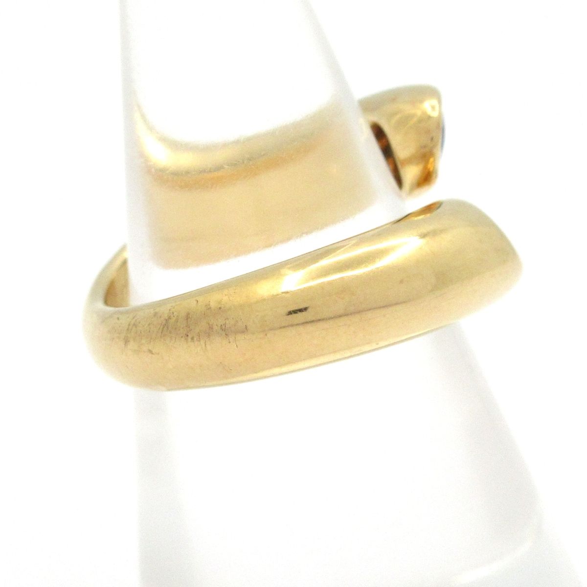 Cartier Ring 51 Ellipse Dedicated 18K Yellow Gold Sapphire — view 2