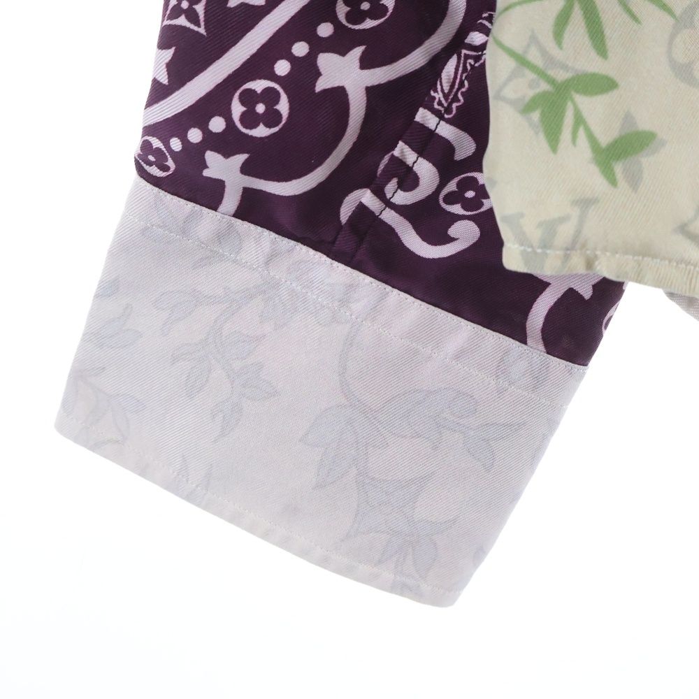 Louis Vuitton Monogram Flower Silk Shirt Multi — view 5