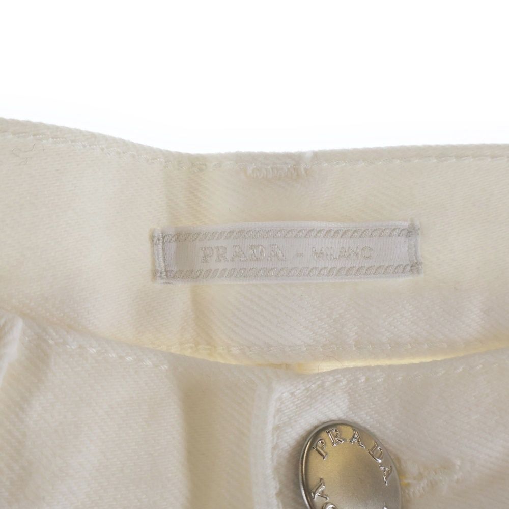 Prada Cropped Tapered Jeans Denim Pants Ankle Cut 5 — view 6