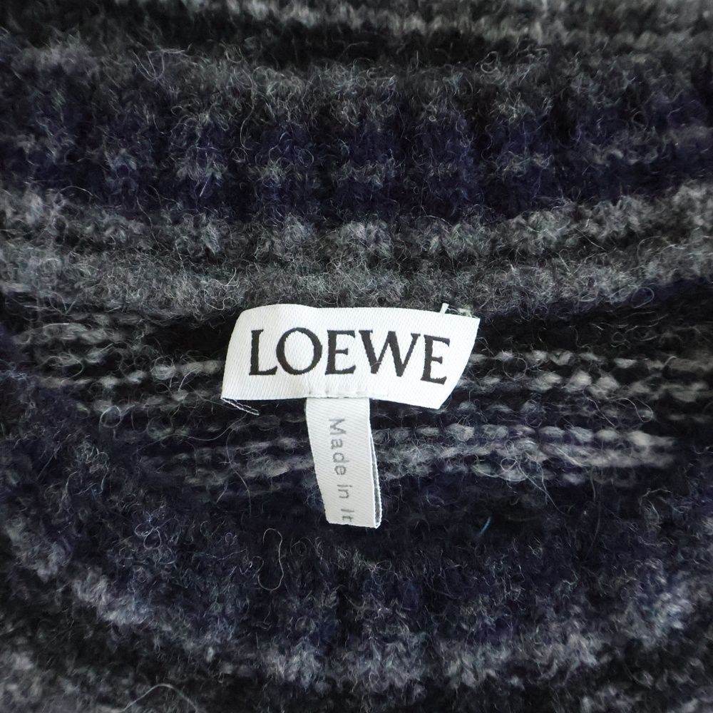 Loewe Jacquard Sweater Gray — view 7