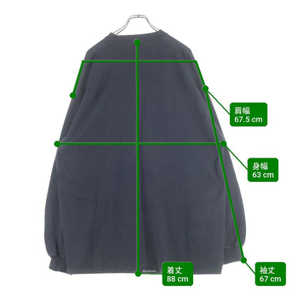 Balenciaga Back Label Oversized Long Sleeve Tee Shirt — view 9