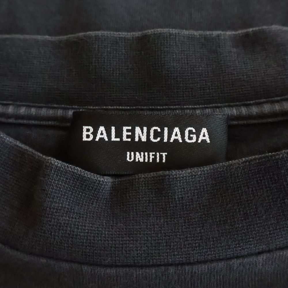 Balenciaga Back Label Oversized Long Sleeve Tee Shirt — view 6