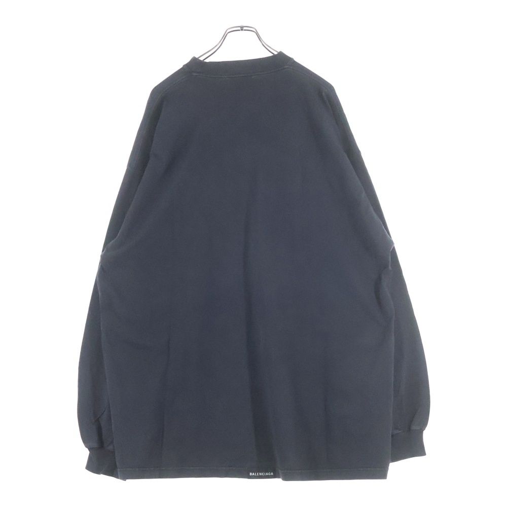 Balenciaga Back Label Oversized Long Sleeve Tee Shirt — view 2
