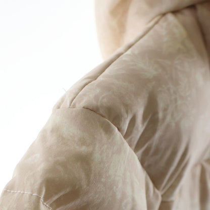 Dior Baby Toile de Jouy Allover Pattern Down Snap Button Romper Gloves — view 4