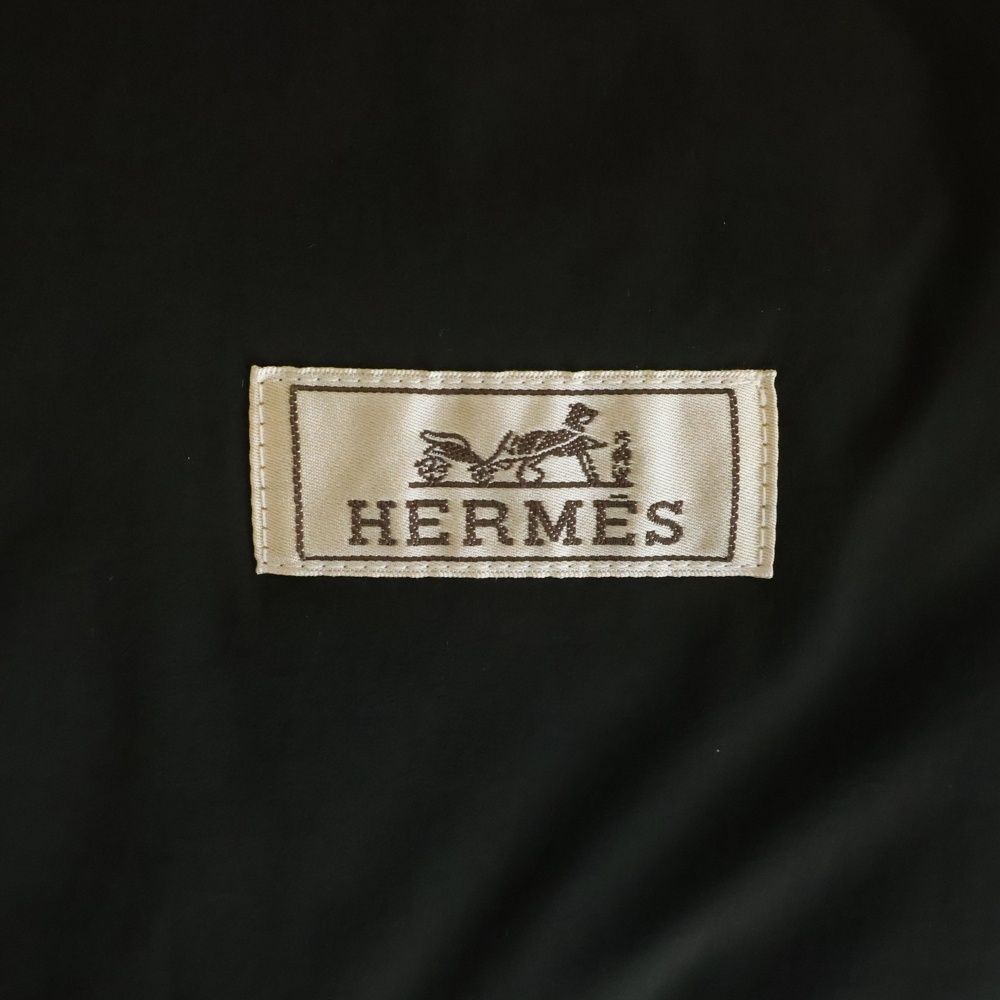 Hermes Rib Collar Pocket Jacket Olive Black — view 6
