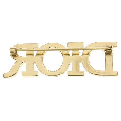 Dior Dioevolution Logo Rhinestone Brooch Gold — view 2
