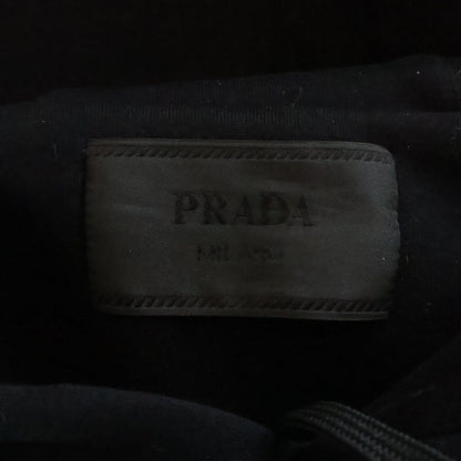 Prada Technical Cotton Hoodie Pullover Black Sweater — view 6