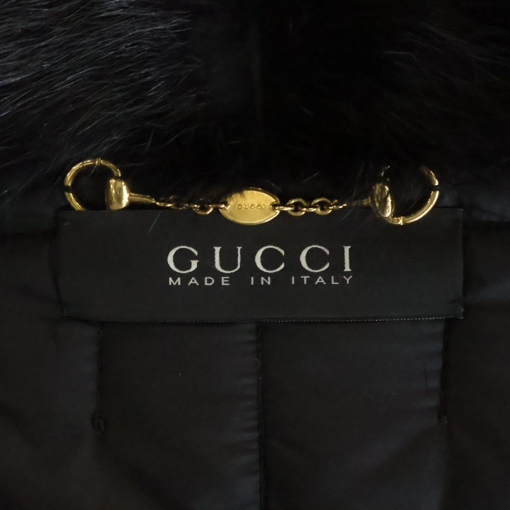 Gucci Leather Jacket Quilted Black — view 7