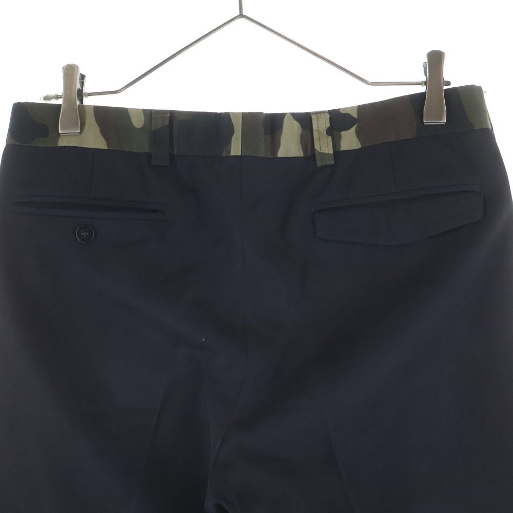 Dior Wool Pants Camouflage Contrast Trousers Black — view 4