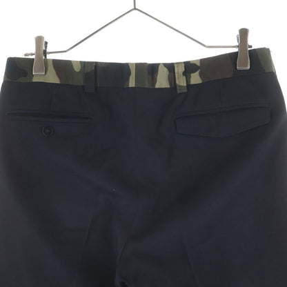 Dior Wool Pants Camouflage Contrast Trousers Black — view 4