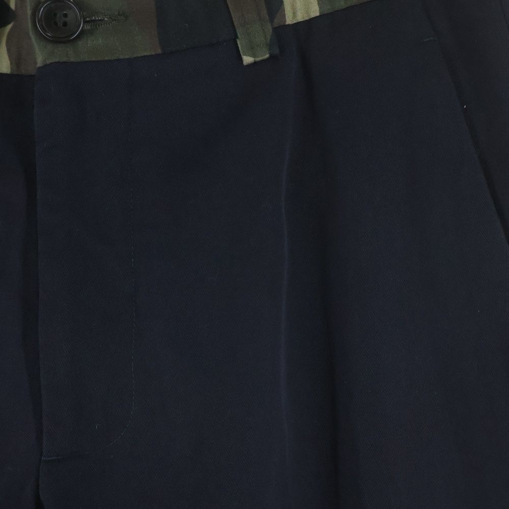 Dior Wool Pants Camouflage Contrast Trousers Black — view 5
