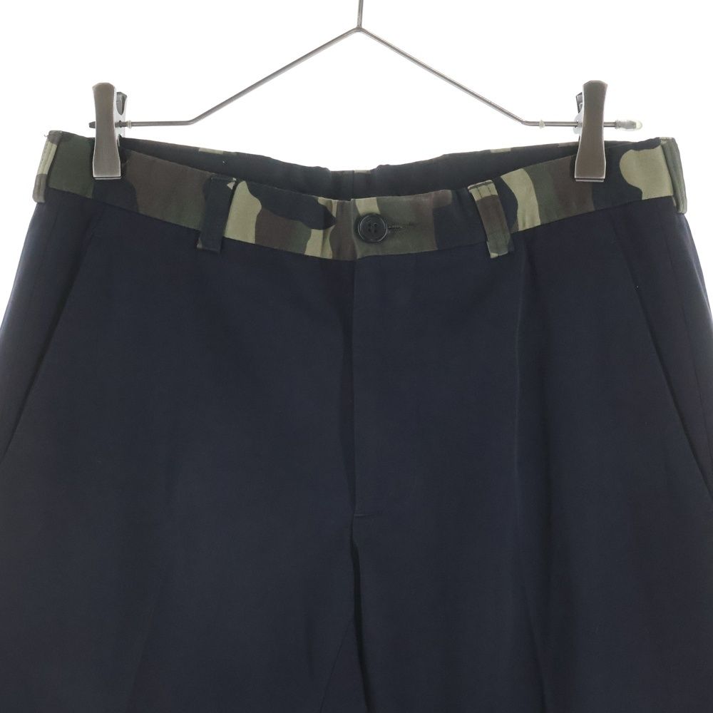 Dior Wool Pants Camouflage Contrast Trousers Black — view 3