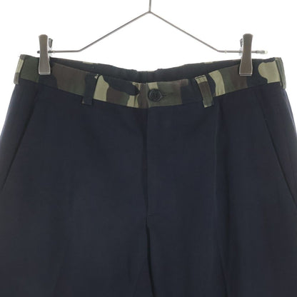 Dior Wool Pants Camouflage Contrast Trousers Black — view 3