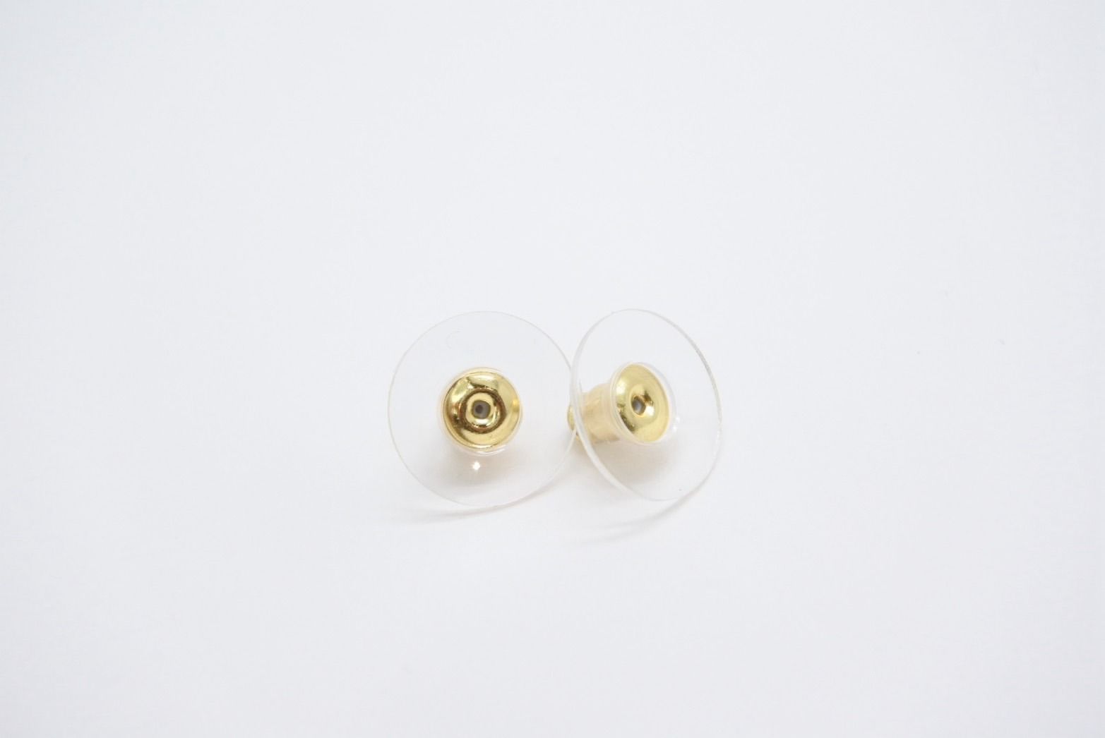 Chanel CC Logo Gold Glitter Earrings Metal — view 7