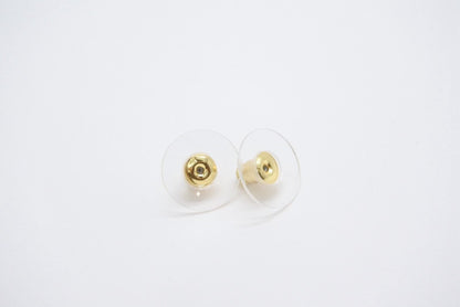Chanel CC Logo Gold Glitter Earrings Metal — view 7