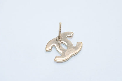 Chanel CC Logo Earrings 04 Color Stone Metal Gold Plated Multicolor — view 3