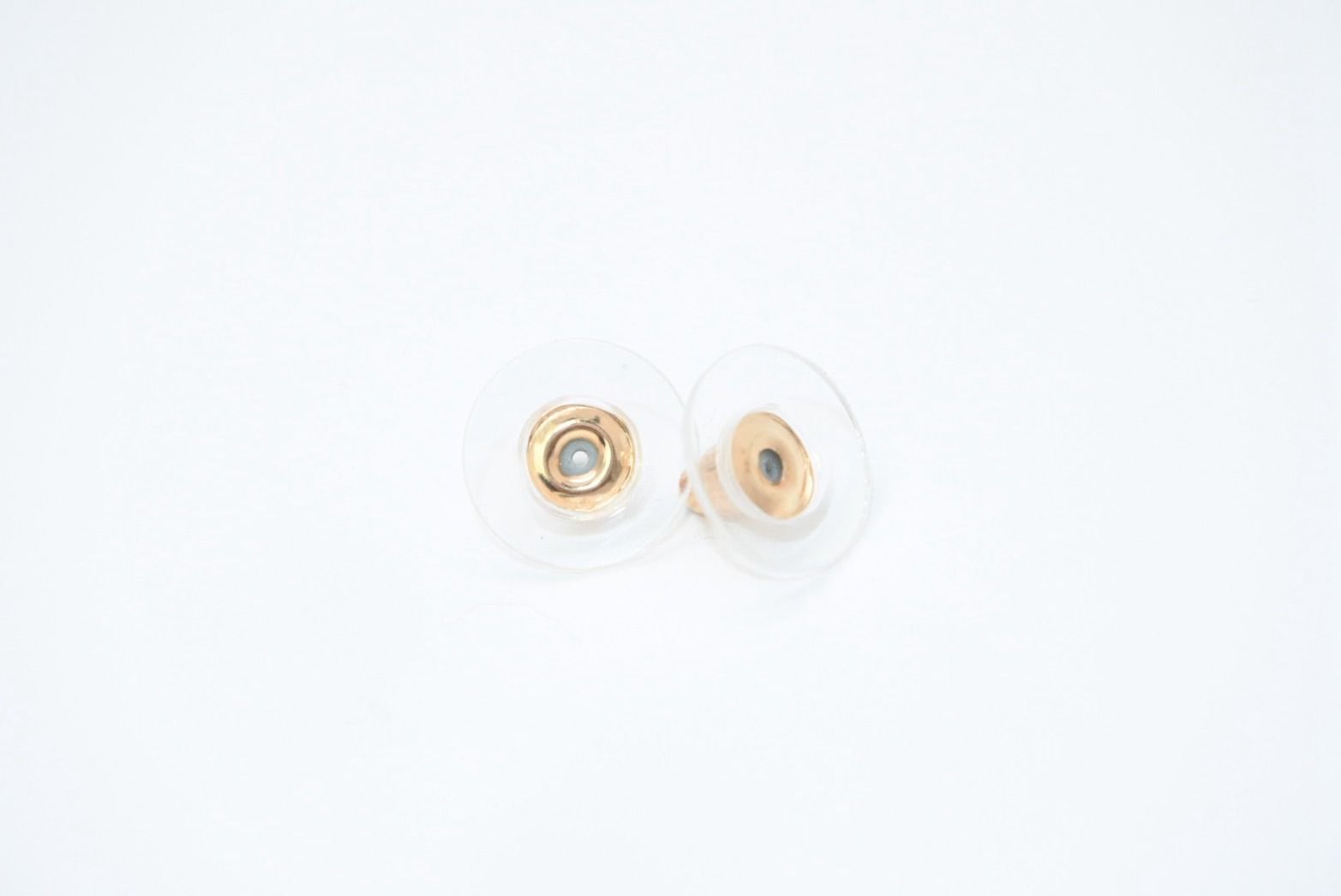 Chanel CC Logo Earrings 01 Rhinestone Metal Gold Clear — view 6