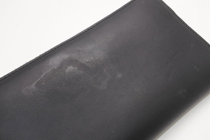 Fendi FF Logo Round Zip Wallet Leather Black Brown Silver — view 7