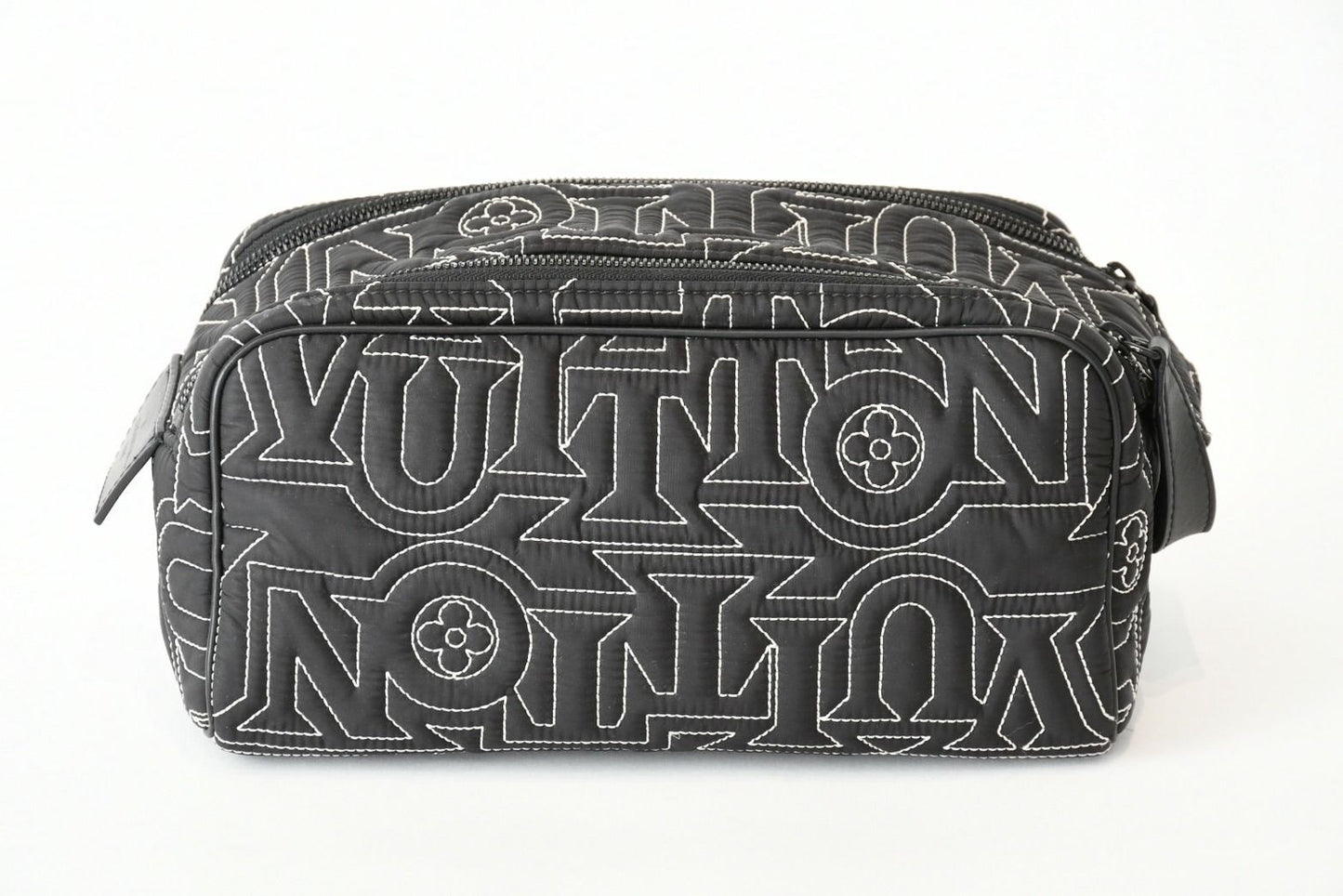 Louis Vuitton Snow Capsule Collection Dopp Kit Nylon Black Handbag — view 2