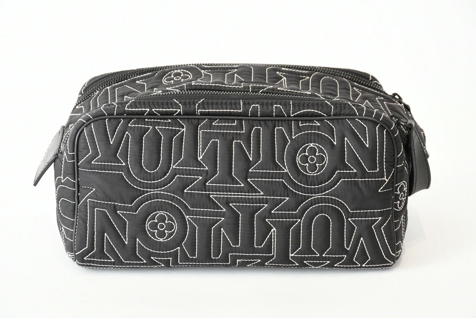 Louis Vuitton Snow Capsule Collection Dopp Kit Nylon Black Handbag — view 2