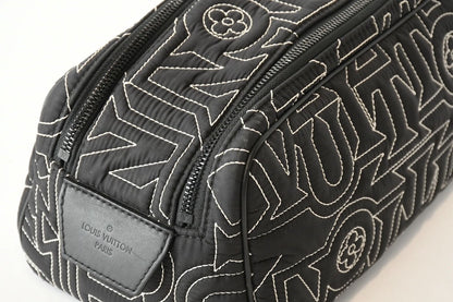 Louis Vuitton Snow Capsule Collection Dopp Kit Nylon Black Handbag — view 6