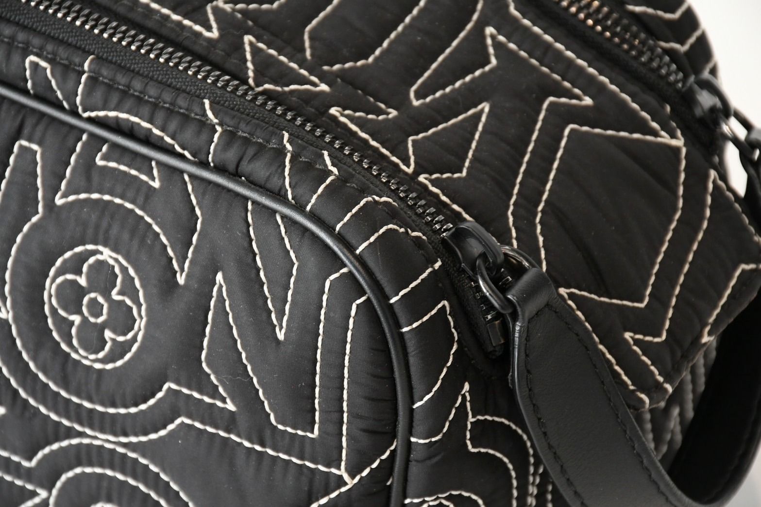Louis Vuitton Snow Capsule Collection Dopp Kit Nylon Black Handbag — view 8
