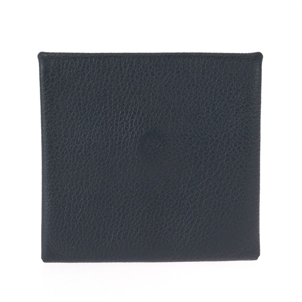 Hermes Bastia Black Silver Veau Epsom Coin Purse — view 2