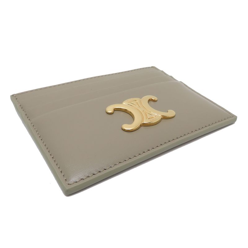 Celine Card Case Calfskin Greige — view 3