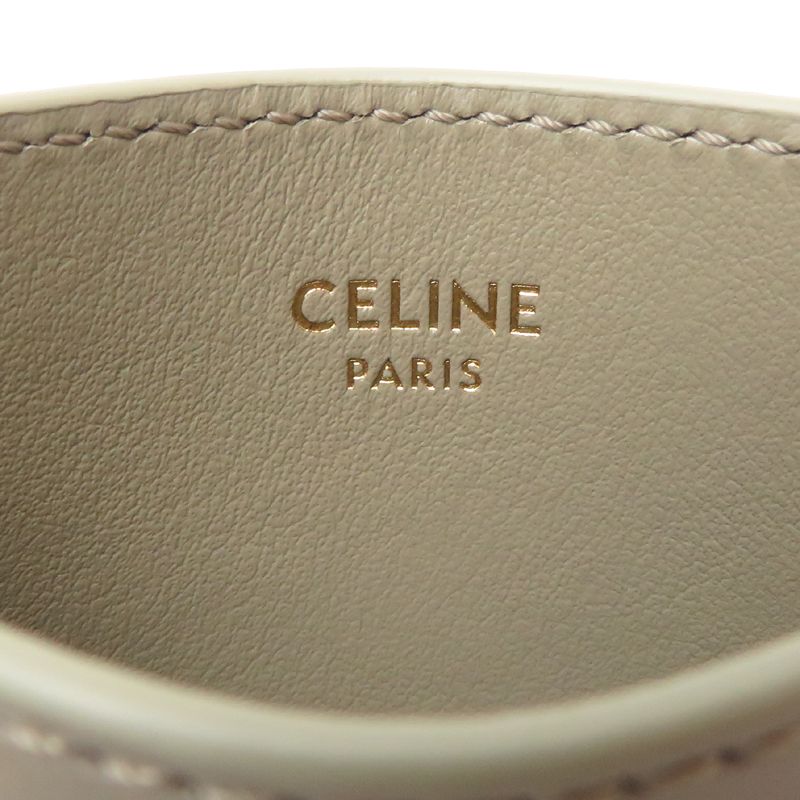 Celine Card Case Calfskin Greige — view 6